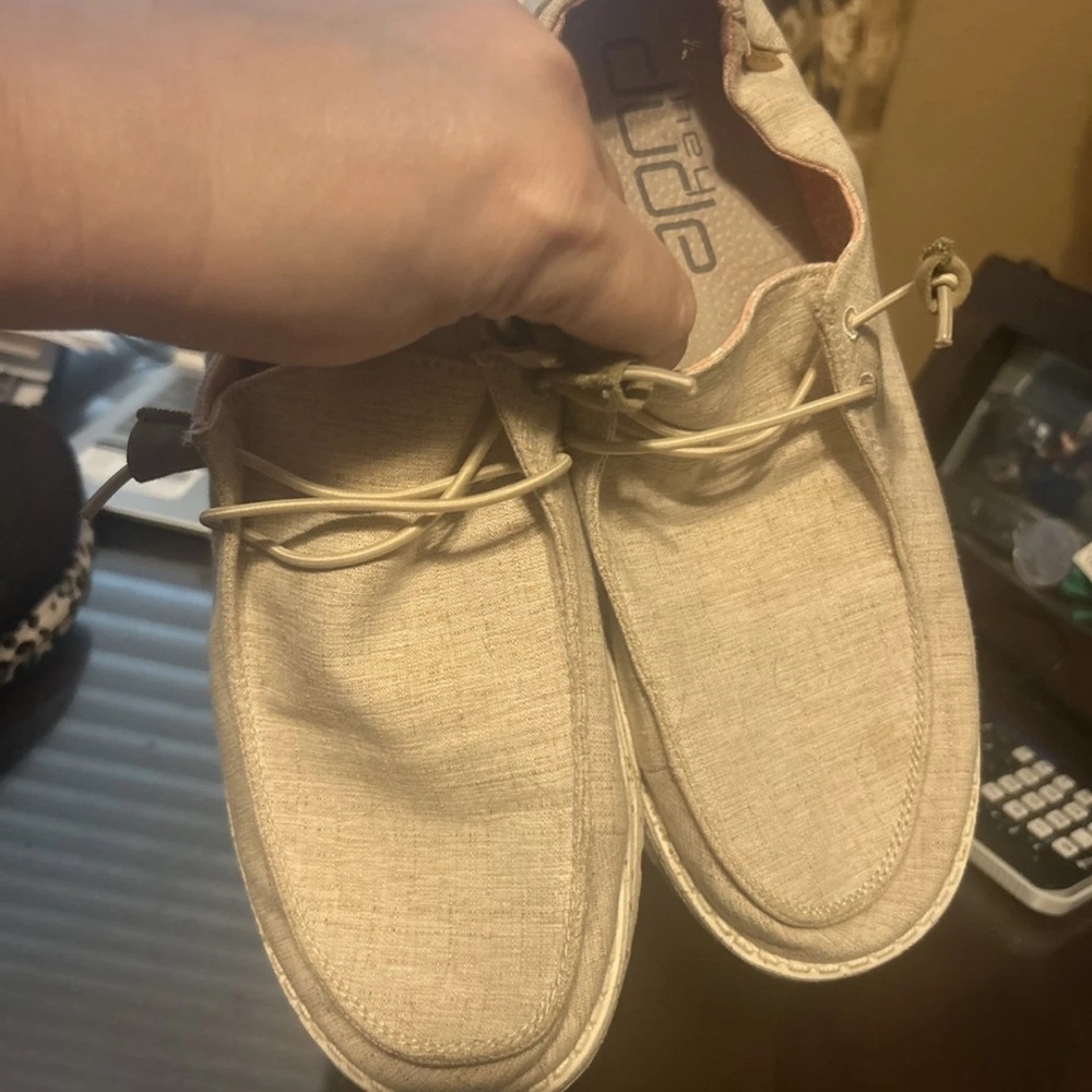 Hey Dude Women’s Wendy Linen Tan Casual Shoes